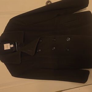 Croft & Barrow Dark BROWN Double-Breasted Coat